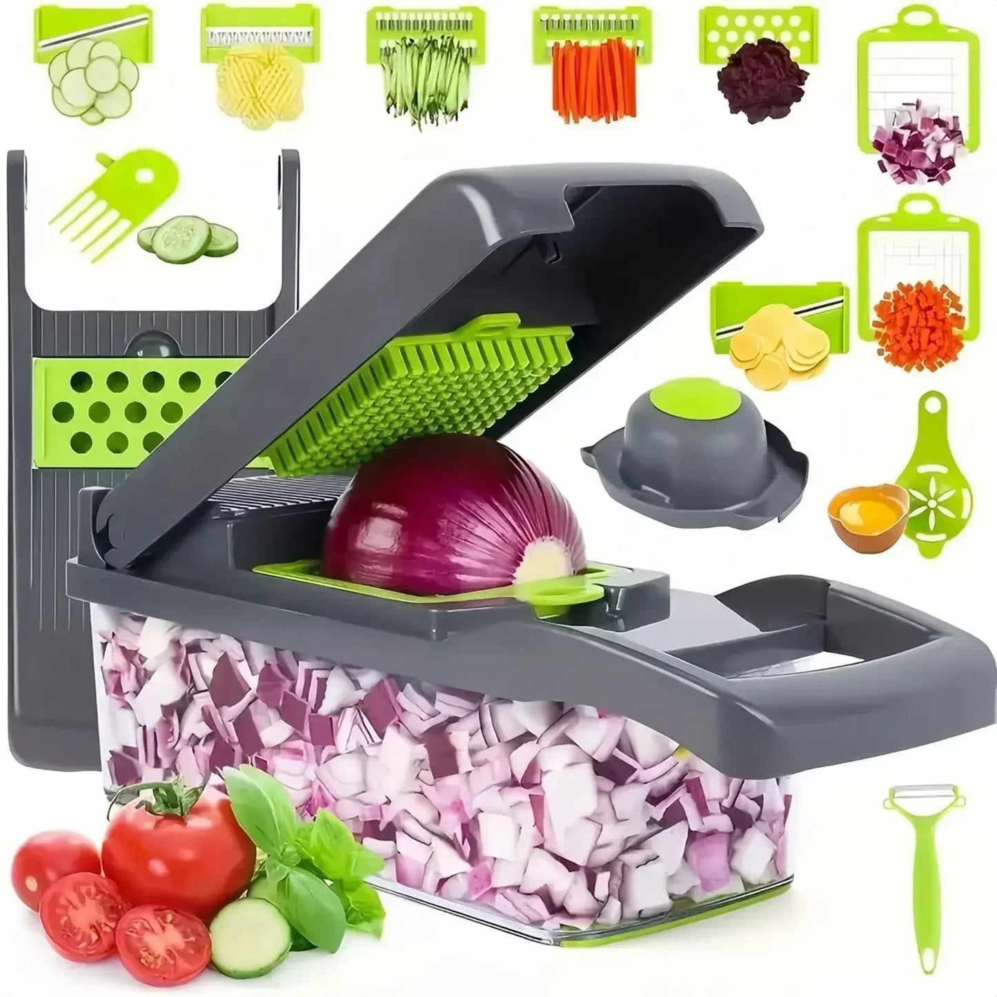 16-in-1 Vegetable Chopper & Slicer for Kitchen Essentials