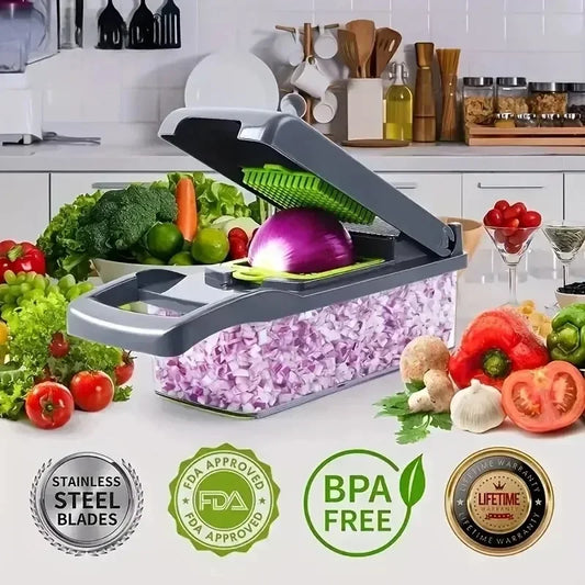 16-in-1 Vegetable Chopper & Slicer for Kitchen Essentials