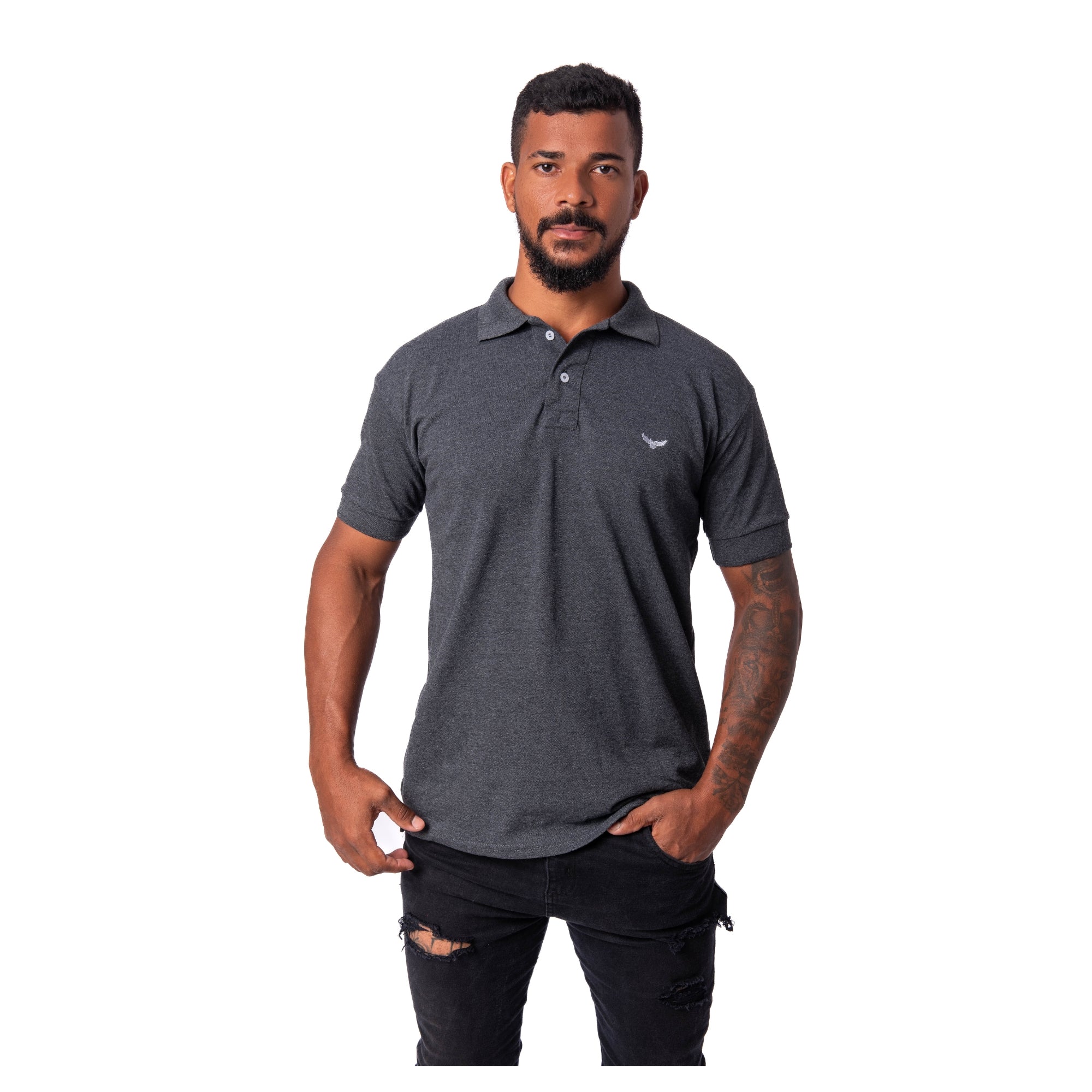 Men's Polo Shirt Cotton Pique Short Sleeve Regular-Fit
