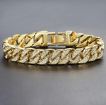 Load image into Gallery viewer, Miami Gold Curb Cuban Bracelet
