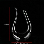 Load image into Gallery viewer, Crystal U-shaped 1500ml Wine Decanter
