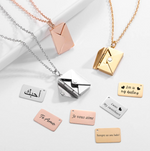 Load image into Gallery viewer, Envelope Necklace
