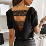 Load image into Gallery viewer, White Plain Casual Women&#39;s Shirt
