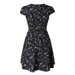 Load image into Gallery viewer, Women&#39;s v-neck floral print dress
