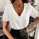 Load image into Gallery viewer, White Plain Casual Women&#39;s Shirt
