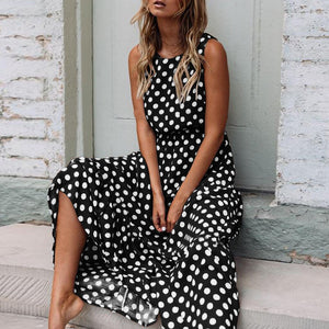Long Dress with polka dots