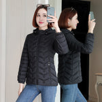 Load image into Gallery viewer, Women&#39;s Parka Ultralight Slim Down Jacket Autumn Winter Hooded Cotton Coat
