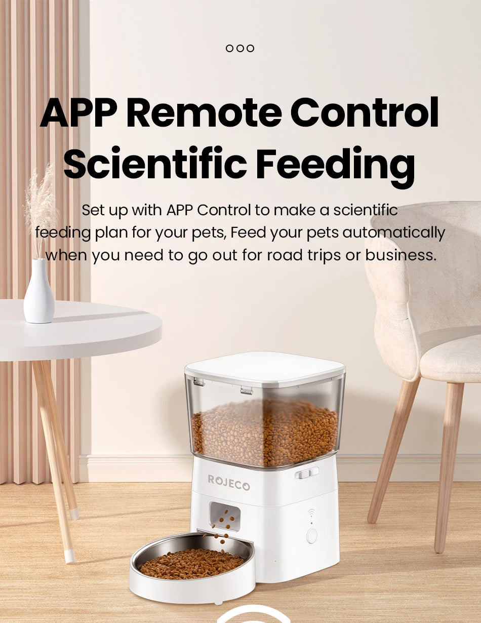 Smart Pet Food Dispenser – Automatic Wi-Fi Feeder for Dogs & Cats