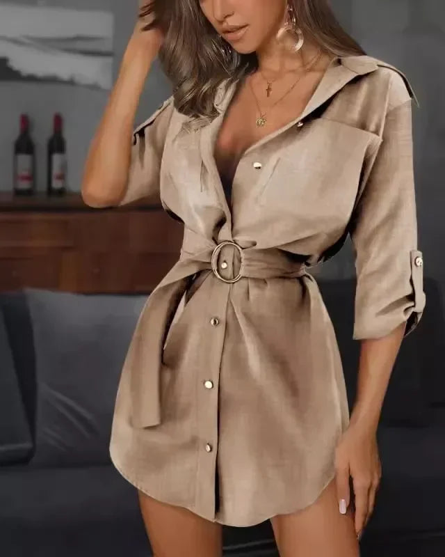 Lace cardigan, solid color, rolled-sleeve shirt, versatile but elegant