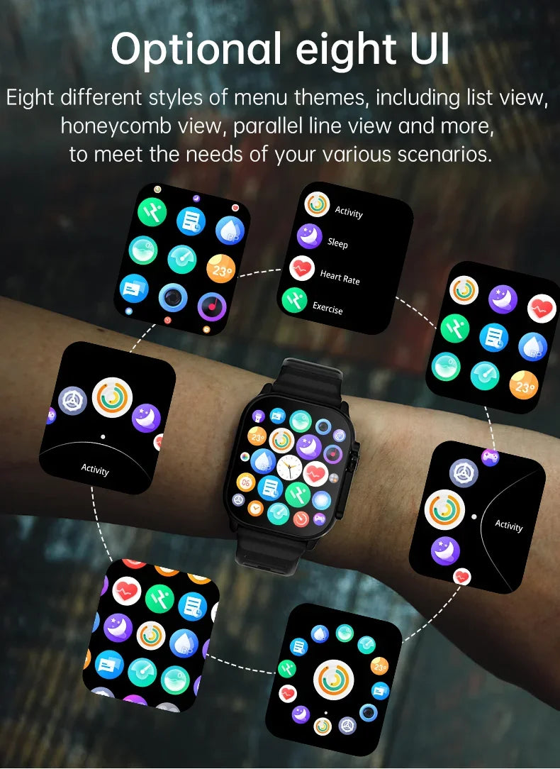 T900 Ultra 2 Smartwatch 49mm – Bluetooth Calls, NFC & Wireless Charging