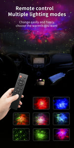 Astronaut Star Projector Night Light – USB Rechargeable & Remote Control