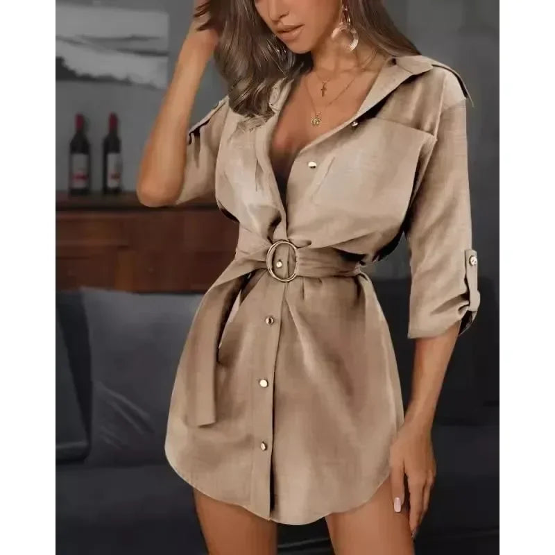 Lace cardigan, solid color, rolled-sleeve shirt, versatile but elegant