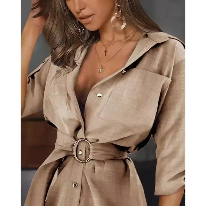Lace cardigan, solid color, rolled-sleeve shirt, versatile but elegant