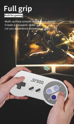 Load image into Gallery viewer, SF900 Retro Game Console – 5000 Built-in Games, HDMI Output, Wireless Controllers, SNES Style
