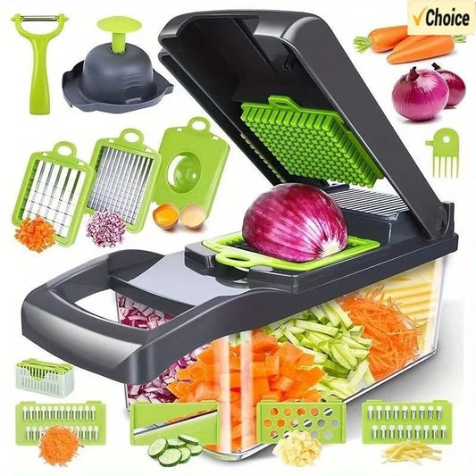 16-in-1 Vegetable Chopper & Slicer for Kitchen Essentials