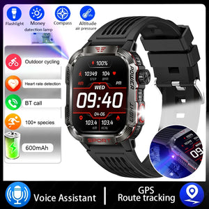 2024 Outdoor Smartwatch with Fitness Tracker & Bluetooth Calls