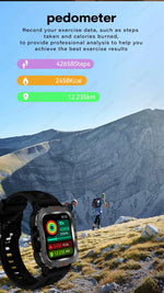 Load image into Gallery viewer, Men’s Waterproof Smartwatch with Bluetooth Calls &amp; Fitness Tracking
