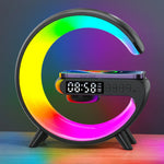 Load image into Gallery viewer, RGB Wireless Charger Stand with Alarm Clock &amp; Speaker
