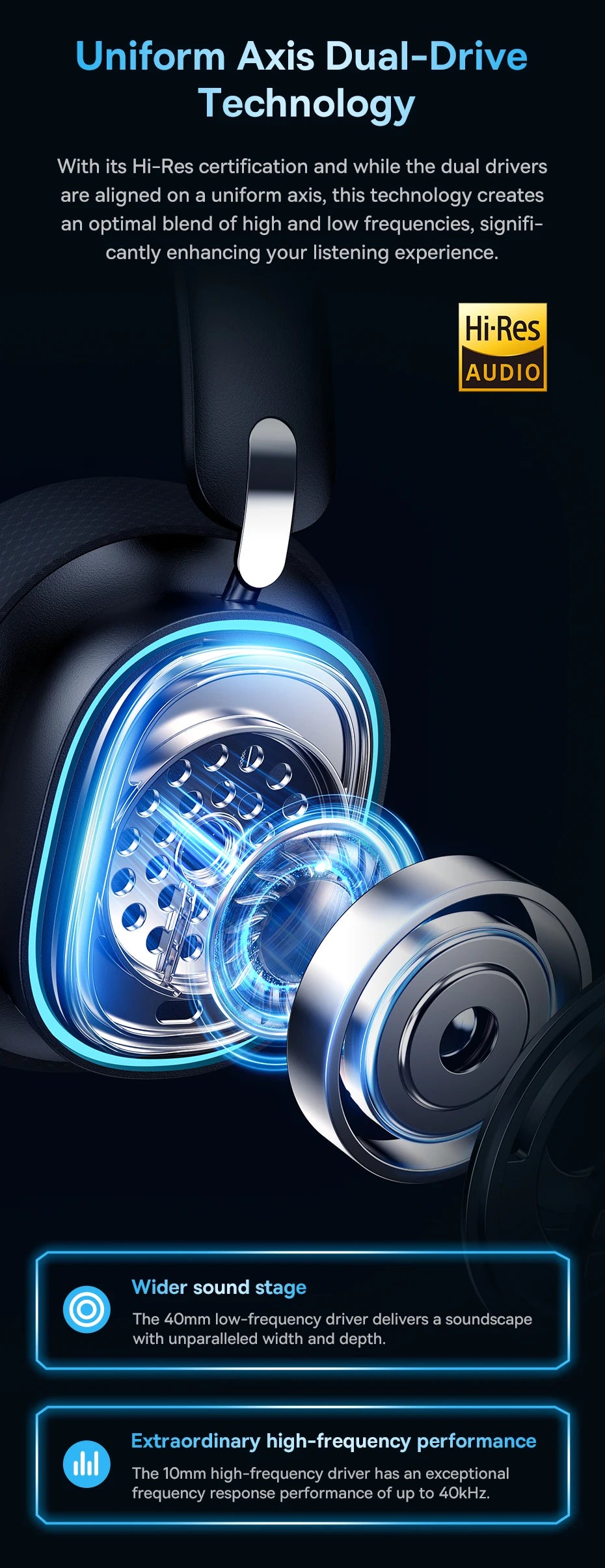 Baseus GH02 Wireless Gaming Headphones - RGB & Bluetooth 5.3
