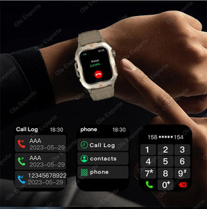 Men’s Waterproof Smartwatch with Bluetooth Calls & Fitness Tracking