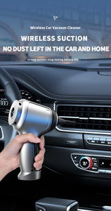 Portable Wireless Car Vacuum – 4-in-1 Handheld Cleaner with Powerful Suction for Home & Auto