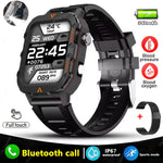 Load image into Gallery viewer, Men’s Waterproof Smartwatch with Bluetooth Calls &amp; Fitness Tracking
