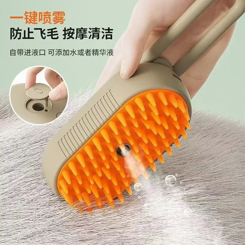 Pet Spray Grooming Comb – De-shedding & Styling Tool for Dogs and Cats