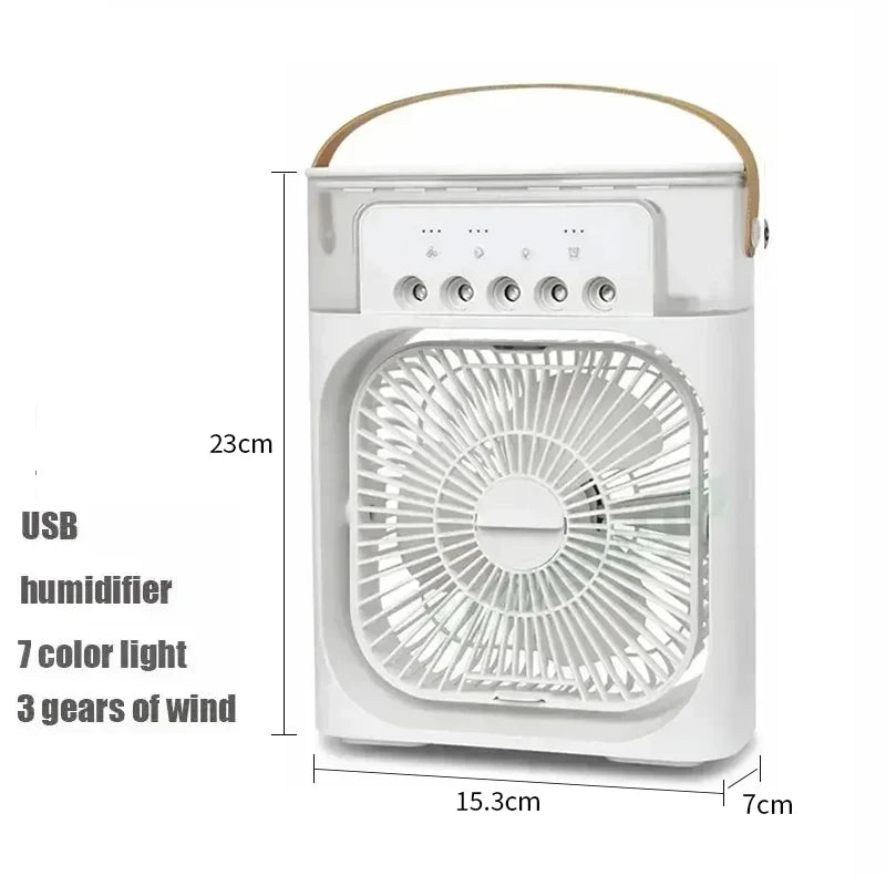 3-in-1 Portable Air Cooler, Humidifier & LED Night Light