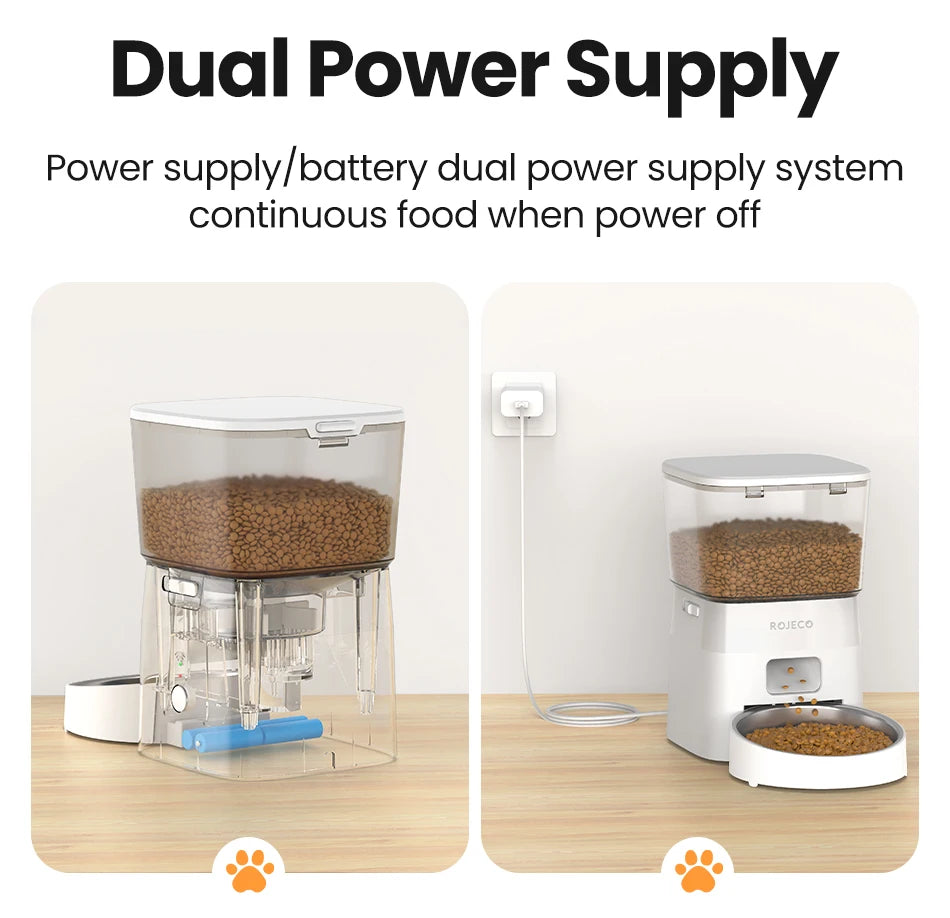 Smart Pet Food Dispenser – Automatic Wi-Fi Feeder for Dogs & Cats