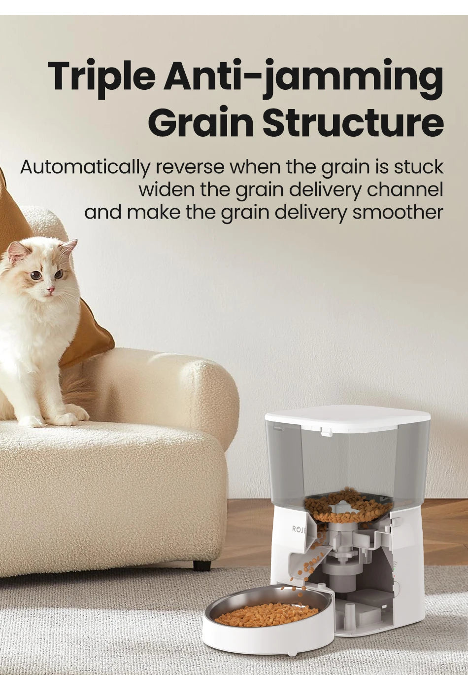 Smart Pet Food Dispenser – Automatic Wi-Fi Feeder for Dogs & Cats