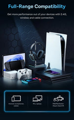 Load image into Gallery viewer, Baseus GH02 Wireless Gaming Headphones - RGB &amp; Bluetooth 5.3
