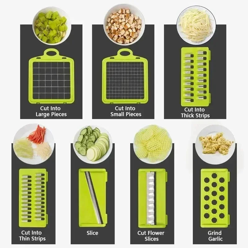 16-in-1 Vegetable Chopper & Slicer for Kitchen Essentials