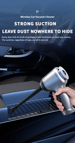 Load image into Gallery viewer, Portable Wireless Car Vacuum – 4-in-1 Handheld Cleaner with Powerful Suction for Home &amp; Auto
