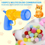 Load image into Gallery viewer, Interactive Cat Toy - Plush Ball Launcher for Indoor Play
