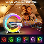 Load image into Gallery viewer, RGB Wireless Charger Stand with Alarm Clock &amp; Speaker
