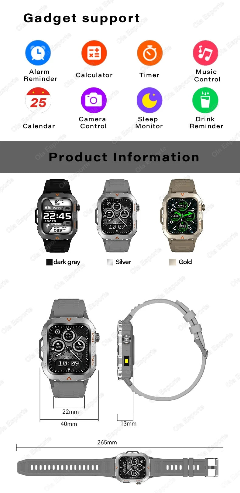 Men’s Waterproof Smartwatch with Bluetooth Calls & Fitness Tracking