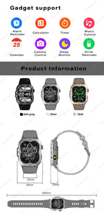 Load image into Gallery viewer, Men’s Waterproof Smartwatch with Bluetooth Calls &amp; Fitness Tracking
