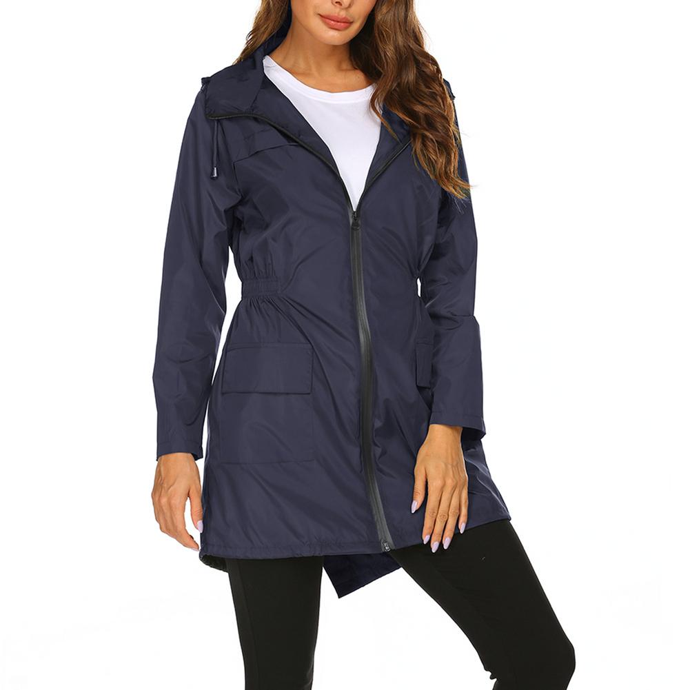 Women's Lightweight Raincoat Outdoor Waterproof Hooded Jacket