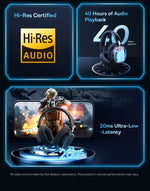 Load image into Gallery viewer, Baseus GH02 Wireless Gaming Headphones - RGB &amp; Bluetooth 5.3

