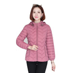 Load image into Gallery viewer, Women&#39;s Parka Ultralight Slim Down Jacket Autumn Winter Hooded Cotton Coat
