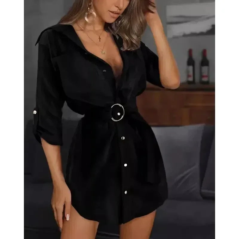 Lace cardigan, solid color, rolled-sleeve shirt, versatile but elegant