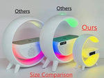 Load image into Gallery viewer, RGB Wireless Charger Stand with Alarm Clock &amp; Speaker
