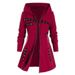 Load image into Gallery viewer, Women&#39;s Hooded Sweatshirt Autumn Winter Long Sleeve Zipper Coat

