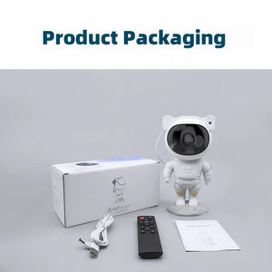 Astronaut Star Projector Night Light – USB Rechargeable & Remote Control