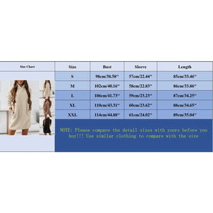 Autumn Winter Long Sleeve Solid Color Hooded Sweatshirt Dress