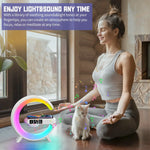Load image into Gallery viewer, RGB Wireless Charger Stand with Alarm Clock &amp; Speaker
