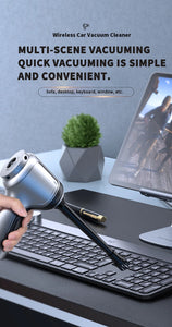 Portable Wireless Car Vacuum – 4-in-1 Handheld Cleaner with Powerful Suction for Home & Auto