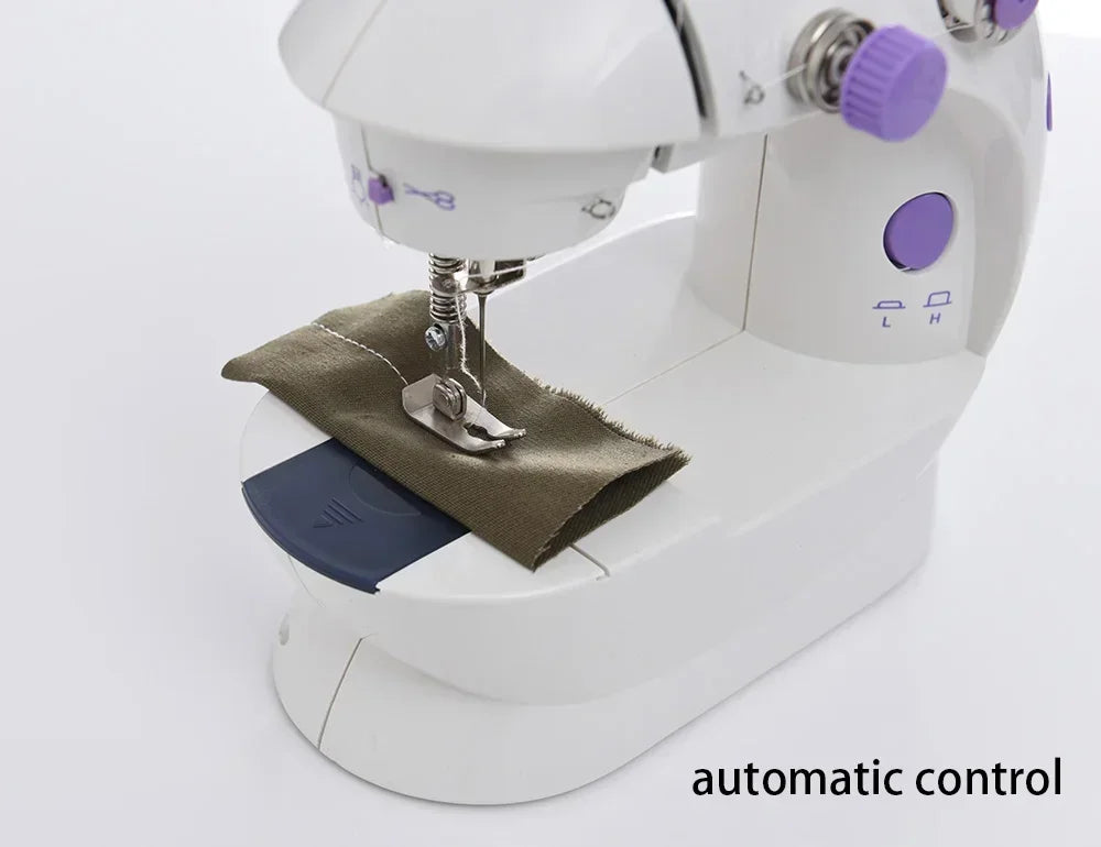 Compact Sewing Machine 202 – With Built-in Light, Cutter & Pedal | Ideal for Beginners