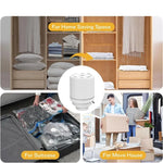 Load image into Gallery viewer, Mini Electric Vacuum Pump – Compression Sealer for Clothes &amp; Food Storage Bags | Space-Saving Organizer
