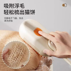Pet Spray Grooming Comb – De-shedding & Styling Tool for Dogs and Cats